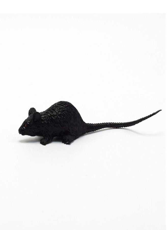 HYSTYLE 20 Pcs Mini Simulated Mouse Model Realistic Terror Small Fake Plastic Mouse Figurines for Novelty Toy Kids' Halloween Toy Joke Prank - Image 5